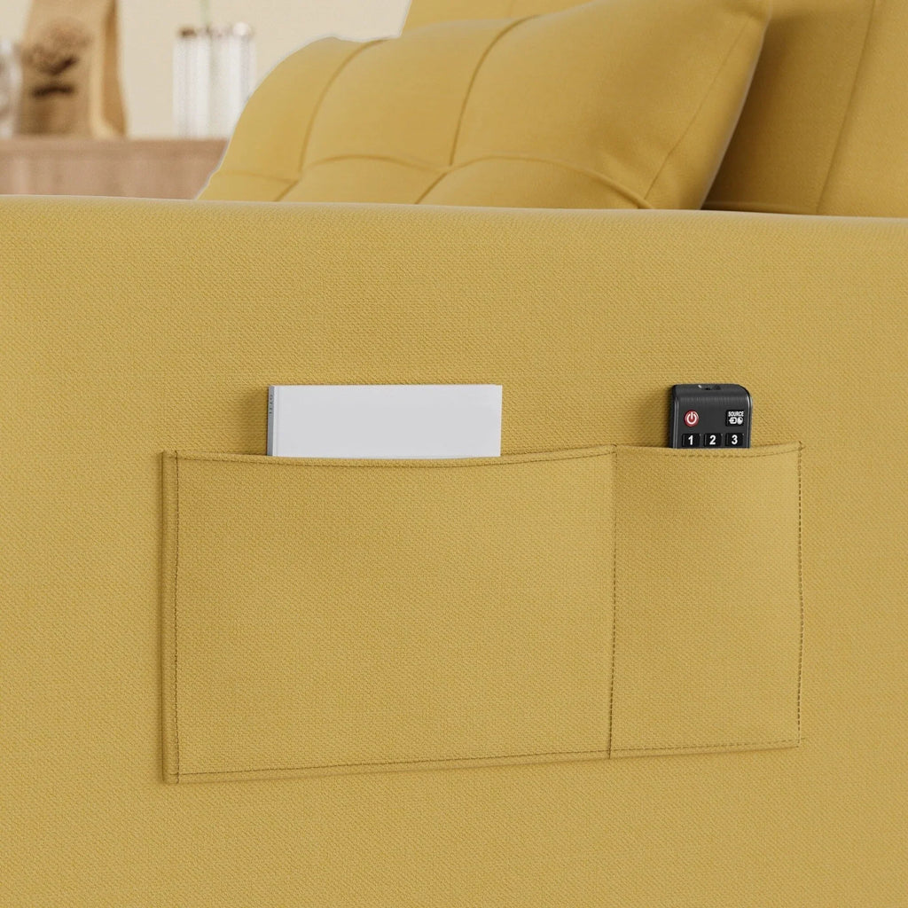 3-in-1-Schlafsofa mit verstellbarer Rückenlehne, ausziehbarer Sessel, umwandelbares Klappbett fürs Wohnzimmer