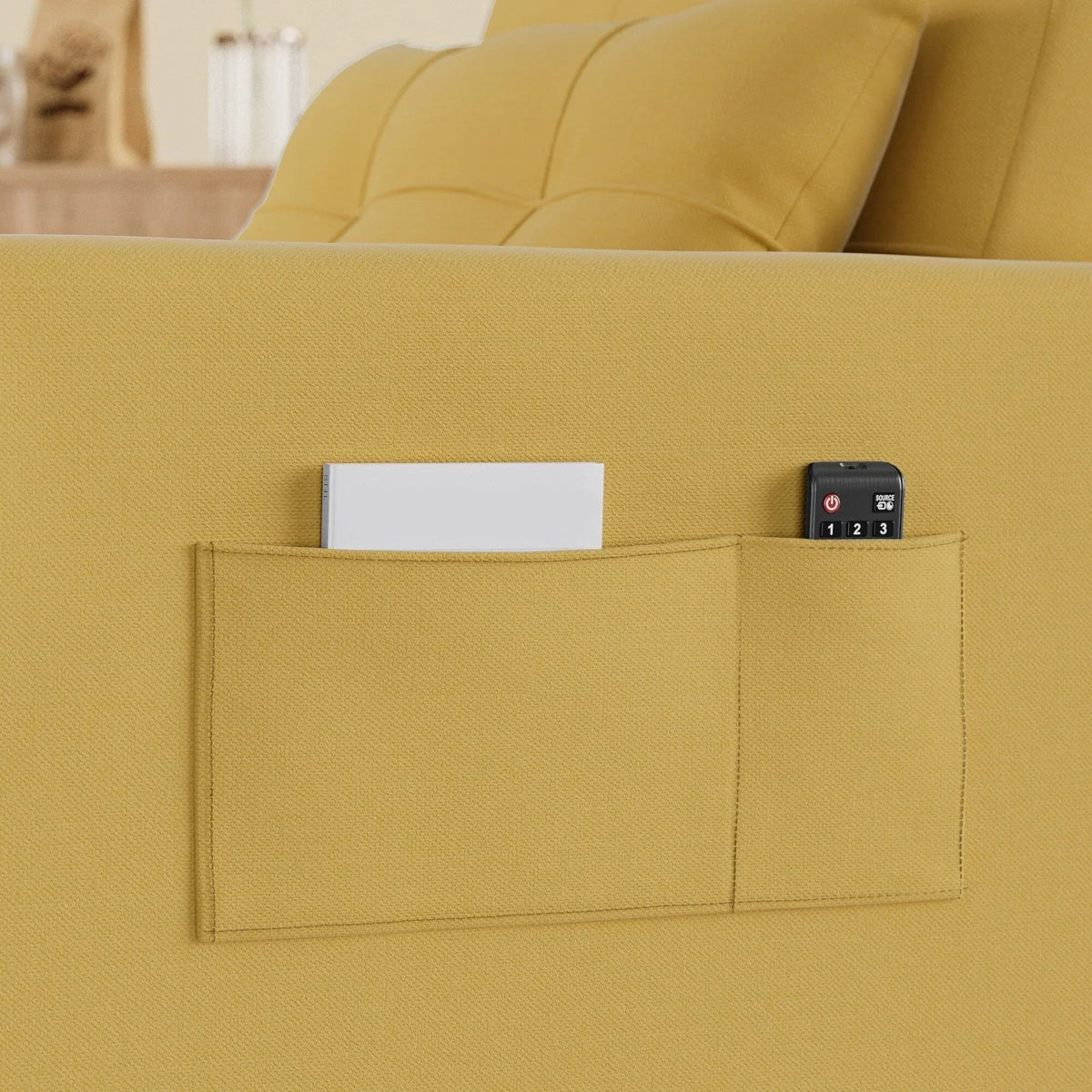 3-in-1-Schlafsofa mit verstellbarer Rückenlehne, ausziehbarer Sessel, umwandelbares Klappbett fürs Wohnzimmer
