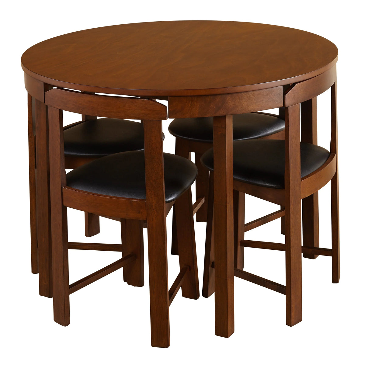 Set da pranzo compatto rotondo Harrisburg Tobey da 5 pezzi