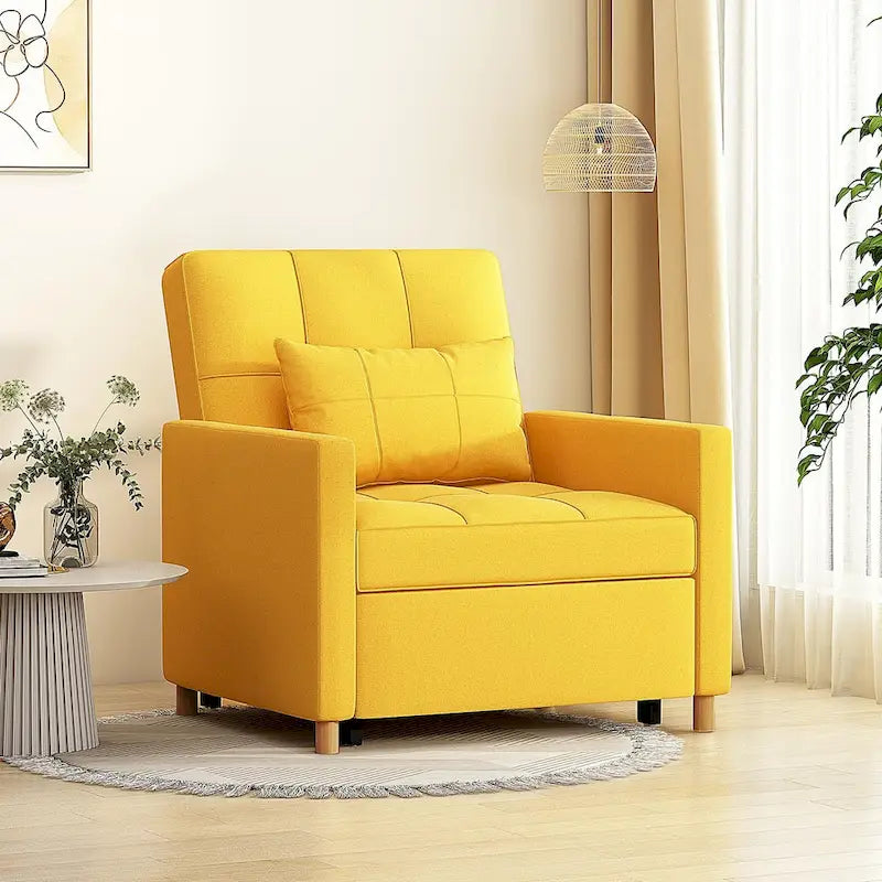 Sillón sofá cama 3 en 1 AECOJOY con almohada y respaldo convertible