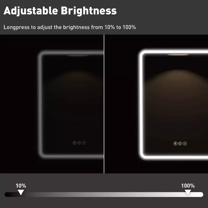 Schwarz/Weiß/Gold LED-Medizinschrank, eine Tür, Anschlag links oder rechts, zum Einbau oder zur Wandmontage