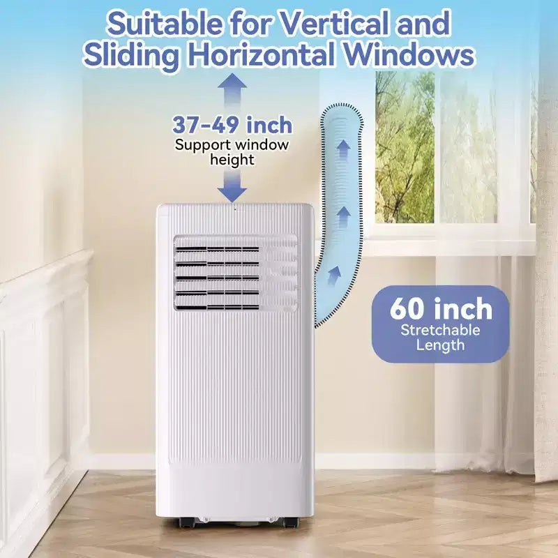 Mobile Klimaanlage, Flarhetoric 10.000 BTU Kühlen/Ventilieren/Entfeuchten 3-in-1-Mobilklimagerät für Räume bis 52 m², geräuscharme Geräte