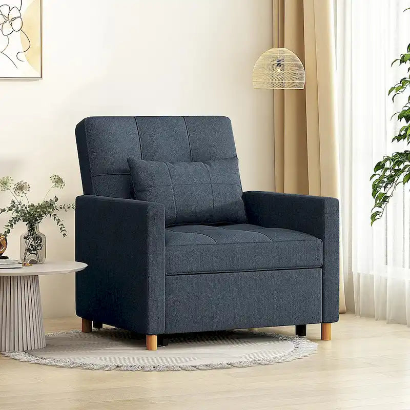 Sillón sofá cama 3 en 1 AECOJOY con almohada y respaldo convertible