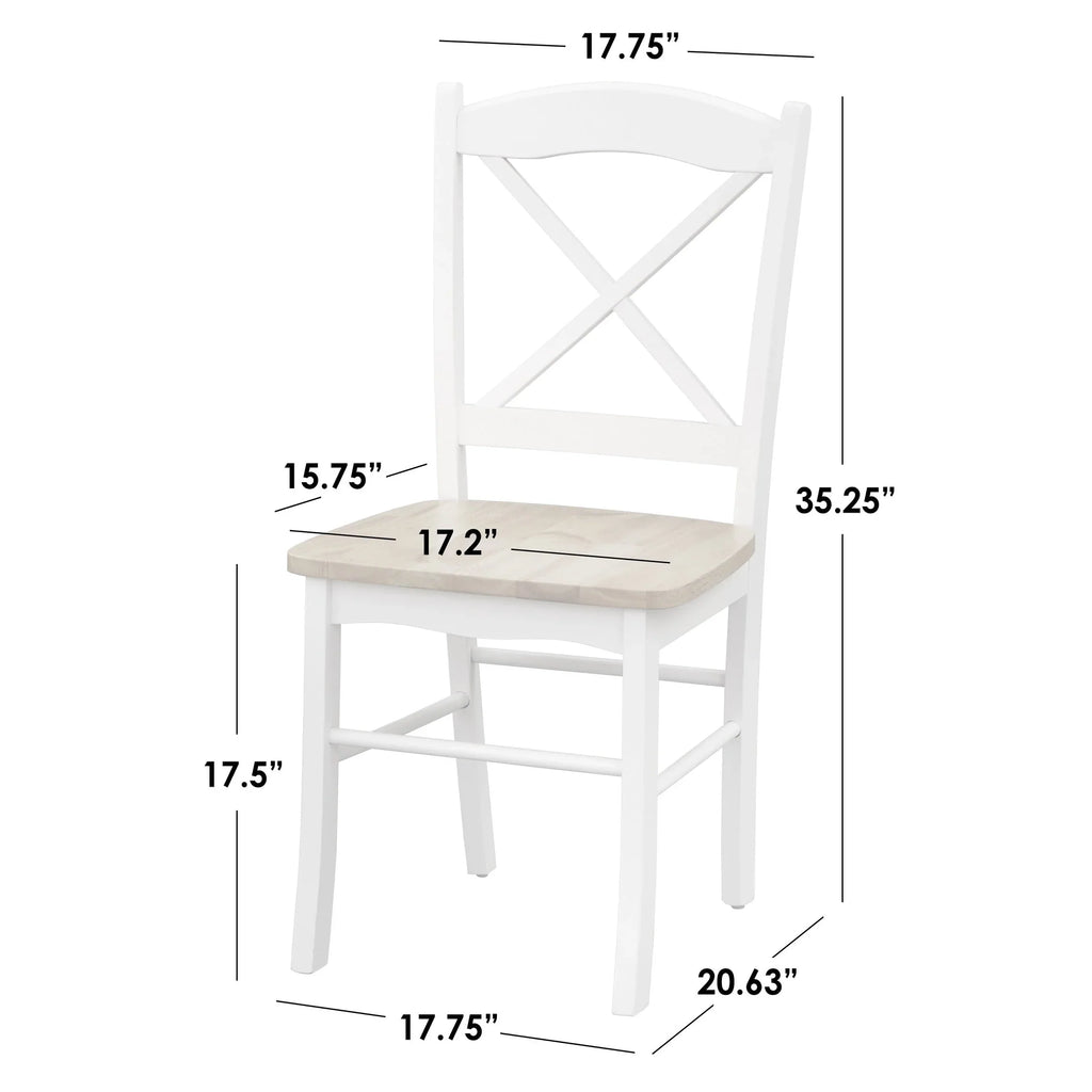 Esszimmerstühle im Landhausstil „Country Cottage“ von Simple Living (2er-Set)