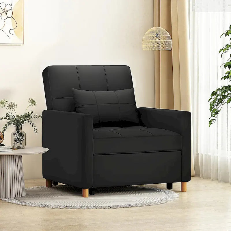 Sillón sofá cama 3 en 1 AECOJOY con almohada y respaldo convertible
