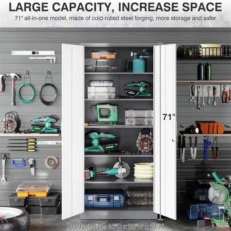 Armoire de rangement métallique pour garage