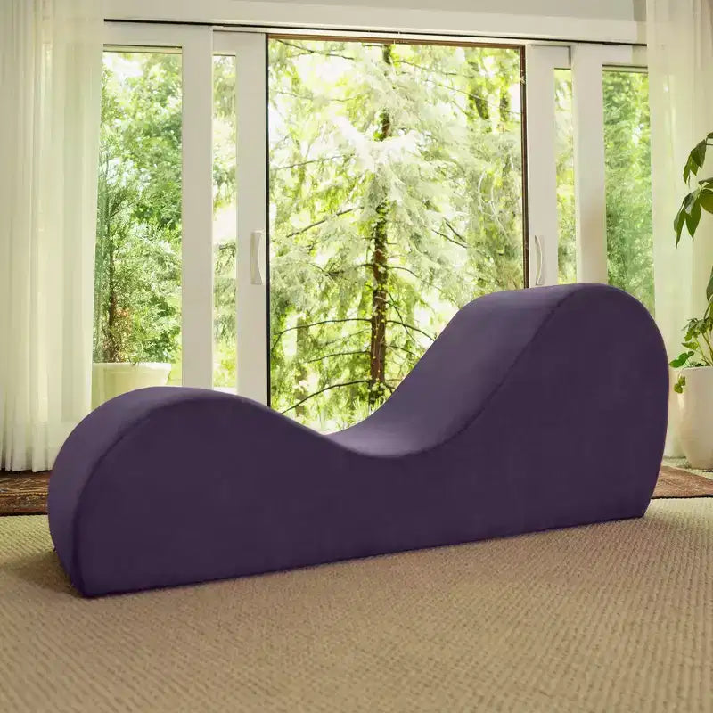 Elegancki szezlong Avana do jogi – wyprodukowano w USA – idealny do rozciągania, relaksu, ćwiczeń i nie tylko, 60D x 18W x 26H cali, jasnoszary