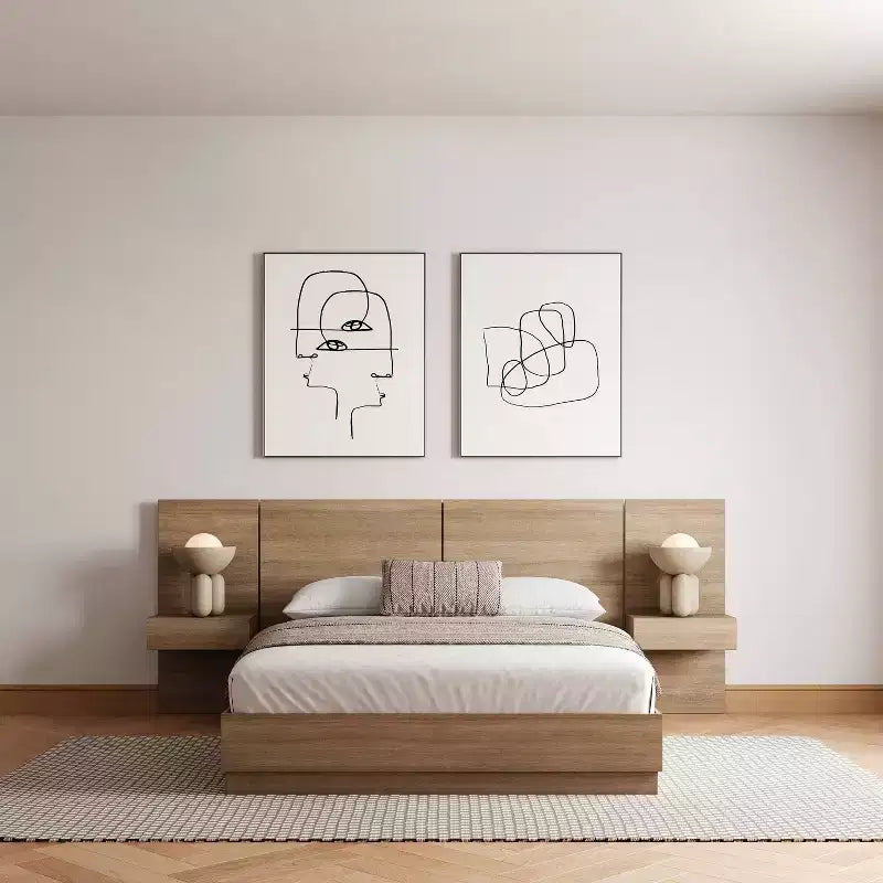 Nexera 4pc Queen Milano Bedroom Set