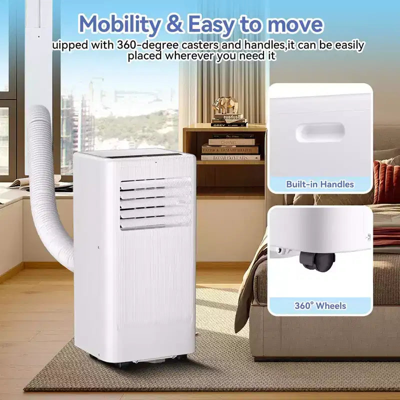 Mobile Klimaanlage, Flarhetoric 10.000 BTU Kühlen/Ventilieren/Entfeuchten 3-in-1-Mobilklimagerät für Räume bis 52 m², geräuscharme Geräte
