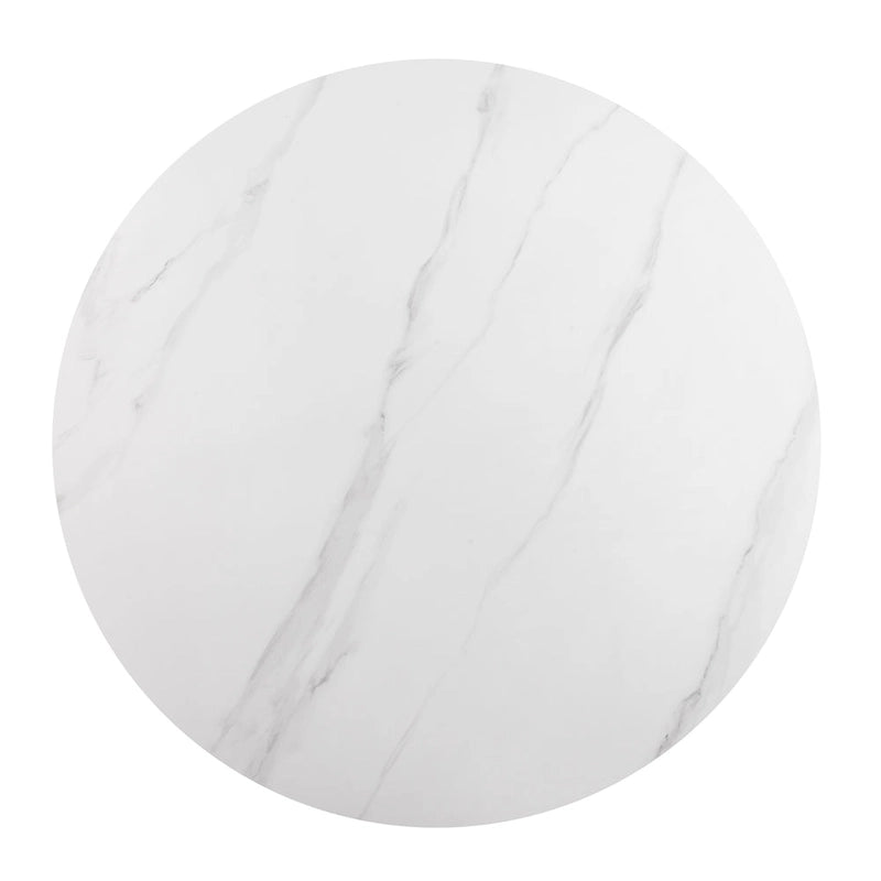 Set Morden Fort moderno e lussuoso composto da tavolo da pranzo rotondo e 4 sedie