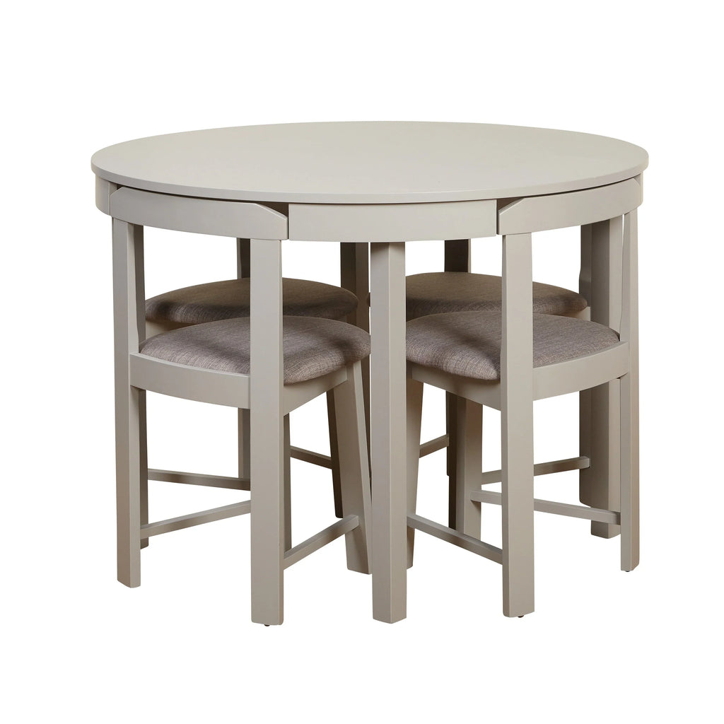 Set da pranzo compatto rotondo Harrisburg Tobey da 5 pezzi