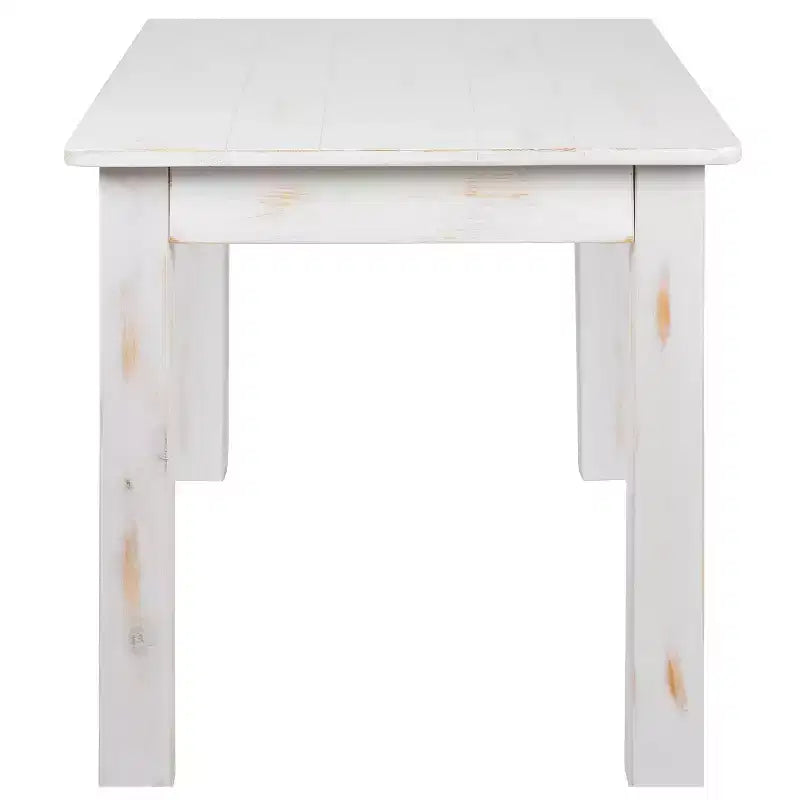 Flash Furniture 46 x 30 Rectangular Solid Pine Farm Dining Table
