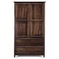 Kledingkast van massief hout met 2 deuren - 41x72x22