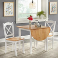 Simple Living Country Cottage 3-teiliges Esszimmer-Set mit Klapptisch