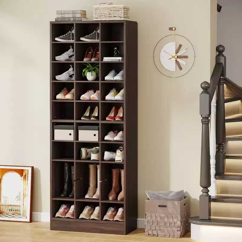 Meuble à chaussures Tribesigns à 10 niveaux avec 30 compartiments