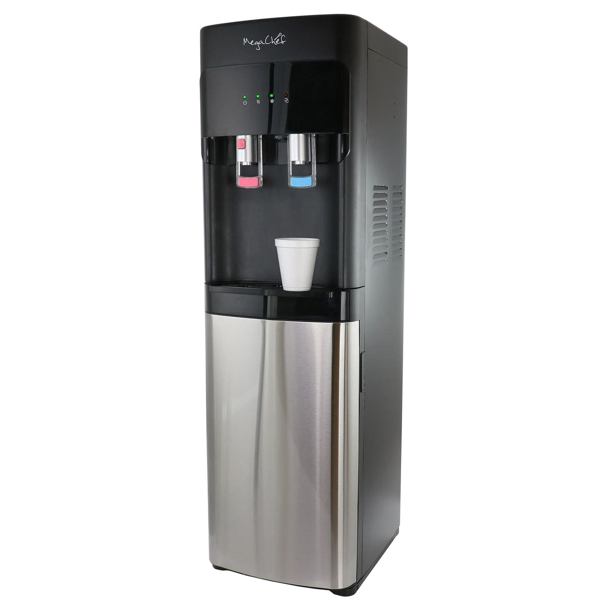 Distributeur d’eau chaude et froide à chargement par le bas MegaChef - 12x13.6x41