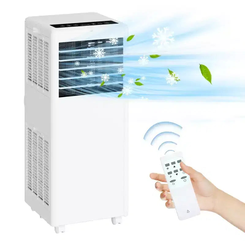 Draagbare airconditioner van 8K BTU - 3-in-1 koeling, luchtontvochtiger en ventilator voor 350 sq ft met slaapstand en 1 jaar garantie