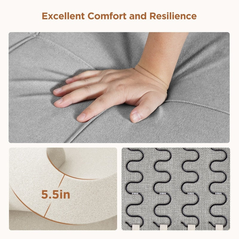 3-in-1-Schlafsofa mit verstellbarer Rückenlehne, ausziehbarer Sessel, umwandelbares Klappbett fürs Wohnzimmer