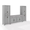 Ensemble 3 pièces Tara de buffet et meuble garde-manger finition vieillie - Crosley