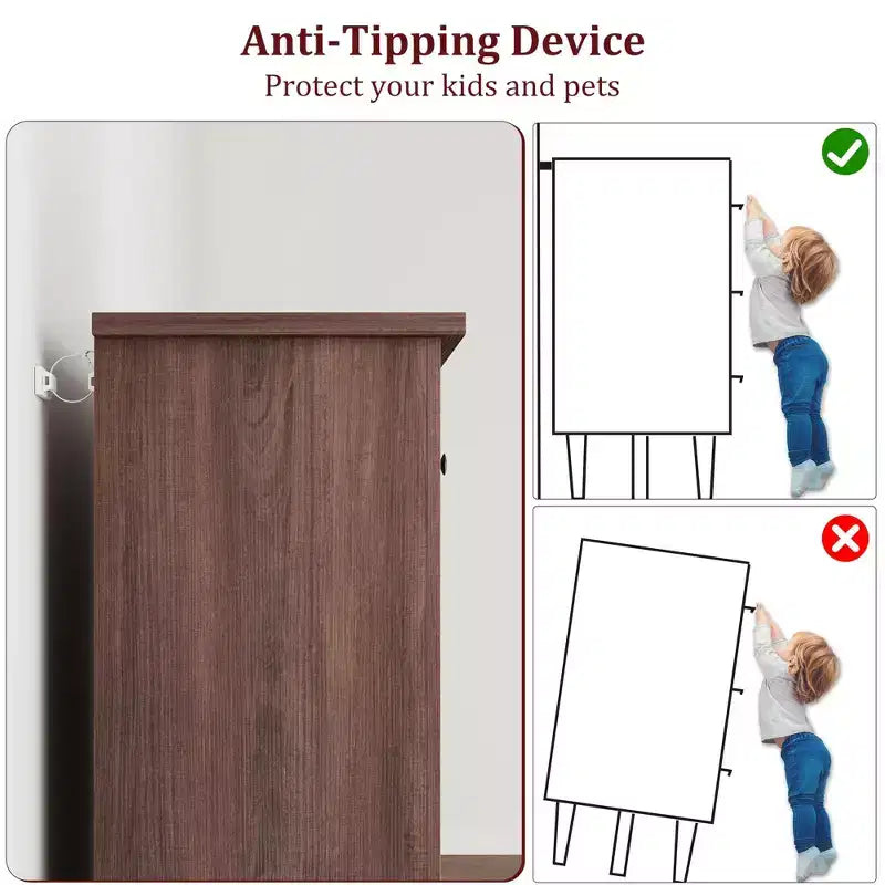 41.3 Tall Vertical Dresser - 5-Drawer Freestanding Storage Chest for Bedroom & Living Room
