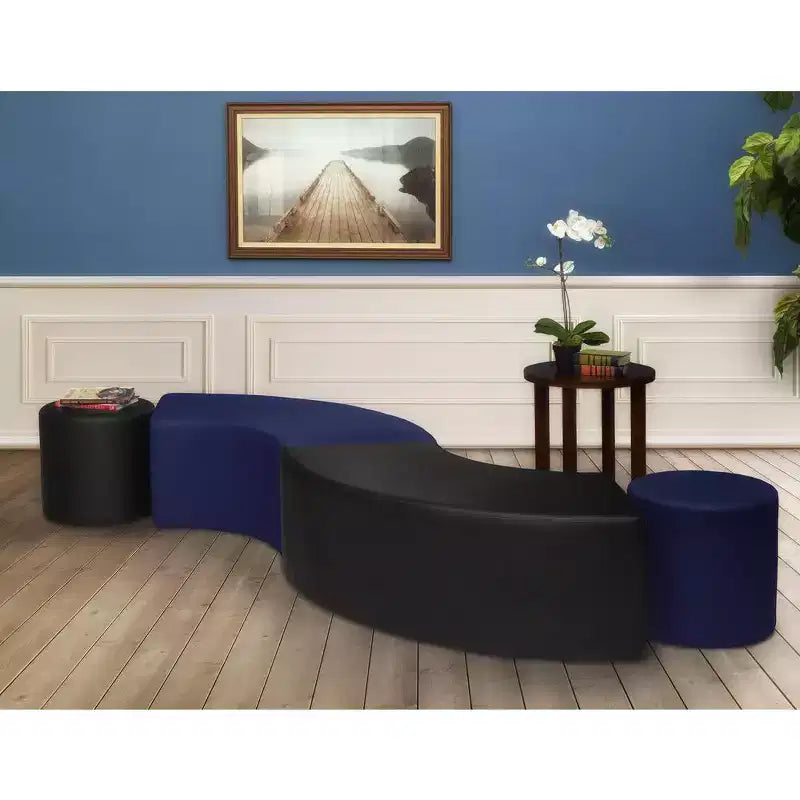 Aurora Curved Ottoman