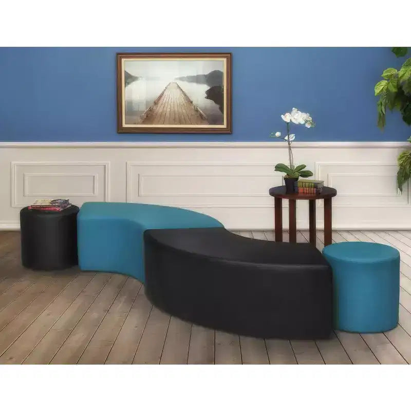 Aurora Curved Ottoman