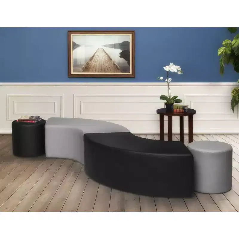 Aurora Curved Ottoman