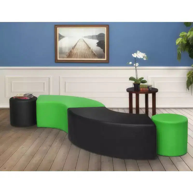 Aurora Curved Ottoman