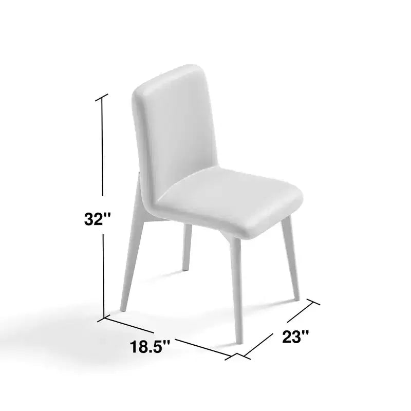 Dining Chair with Natural Wood Legs for Kitchen and Dining Area