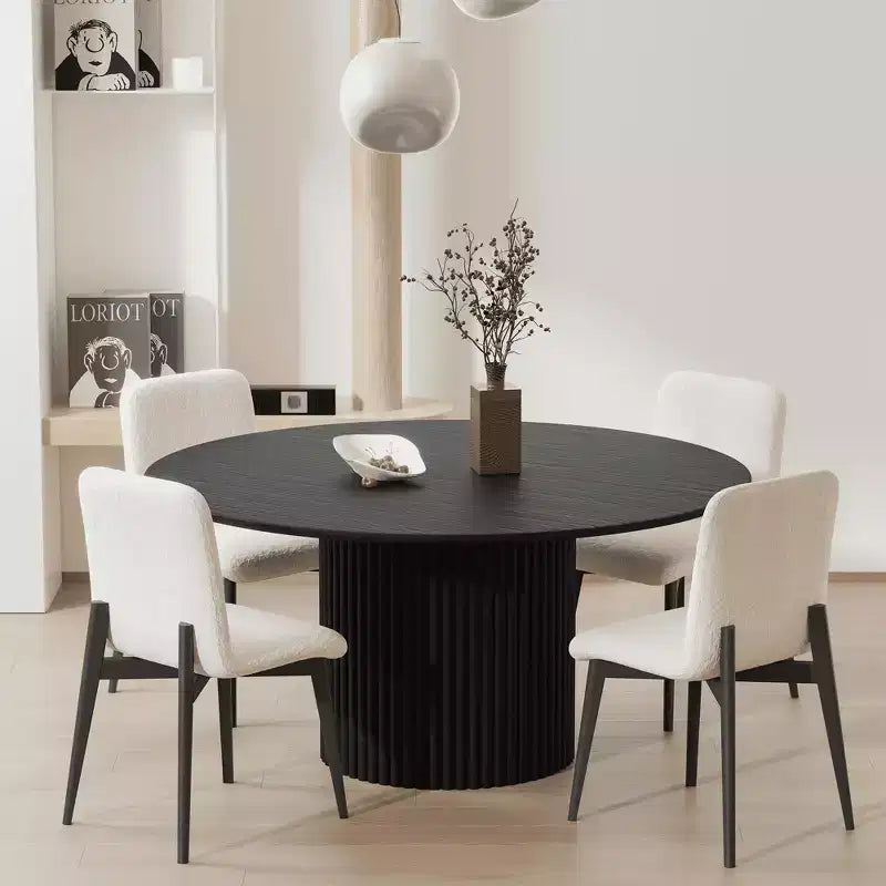Dining Chair with Natural Wood Legs for Kitchen and Dining Area