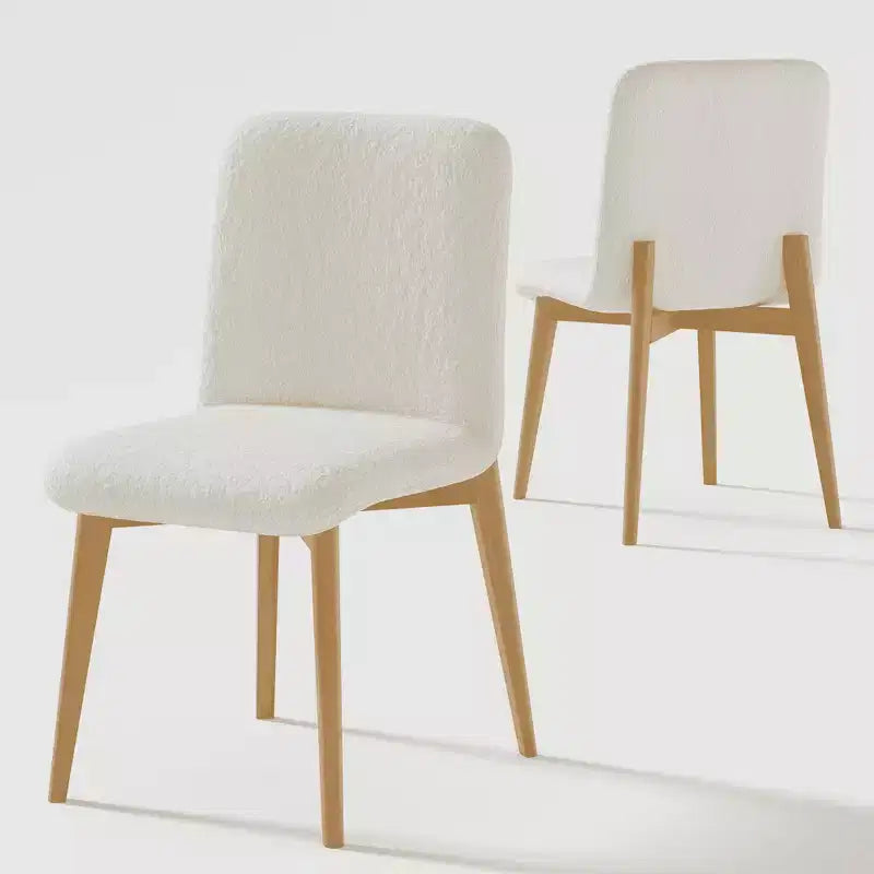 Dining Chair with Natural Wood Legs for Kitchen and Dining Area