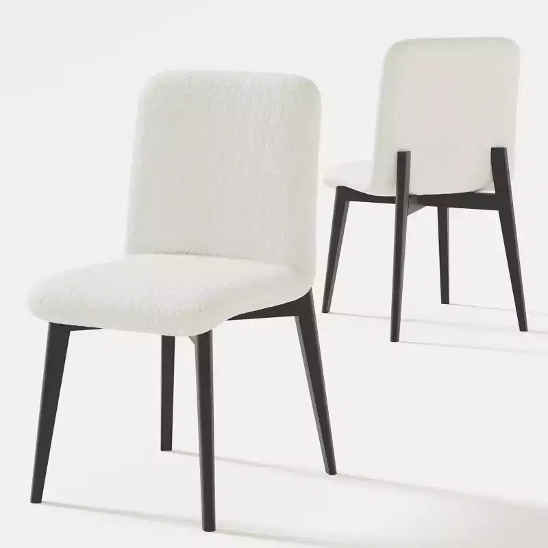 Dining Chair with Natural Wood Legs for Kitchen and Dining Area