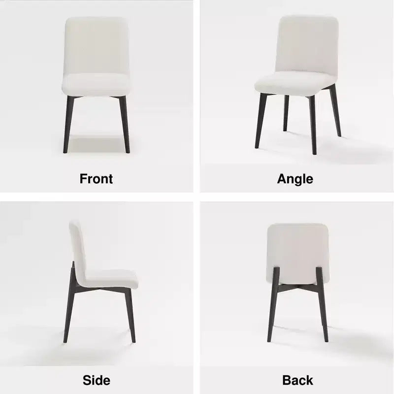 Dining Chair with Natural Wood Legs for Kitchen and Dining Area