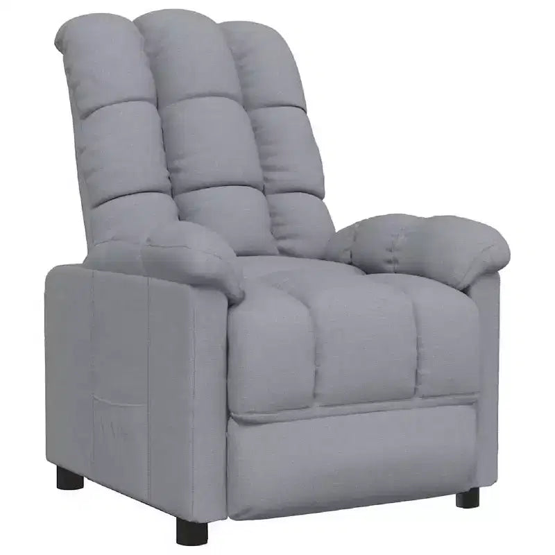 Recliner Chair with Adjustable Backrest and Footrest, Modern Lounge Chair Thick Padded Seat for Living Room & Bedroom