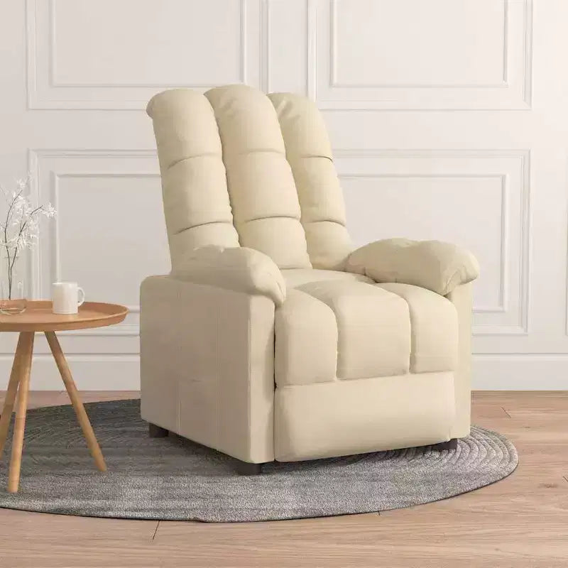 Recliner Chair with Adjustable Backrest and Footrest, Modern Lounge Chair Thick Padded Seat for Living Room & Bedroom