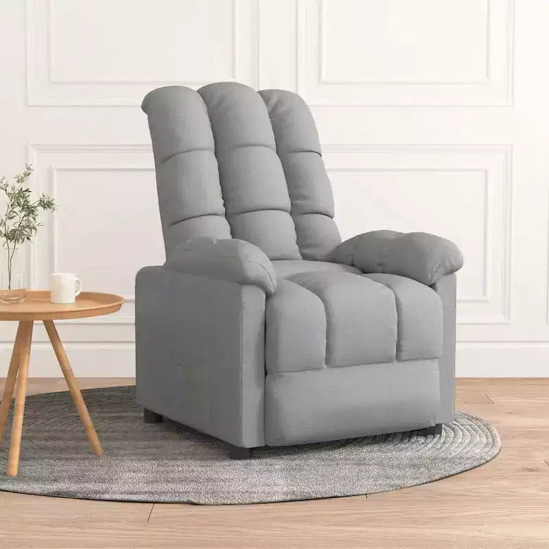 Recliner Chair with Adjustable Backrest and Footrest, Modern Lounge Chair Thick Padded Seat for Living Room & Bedroom