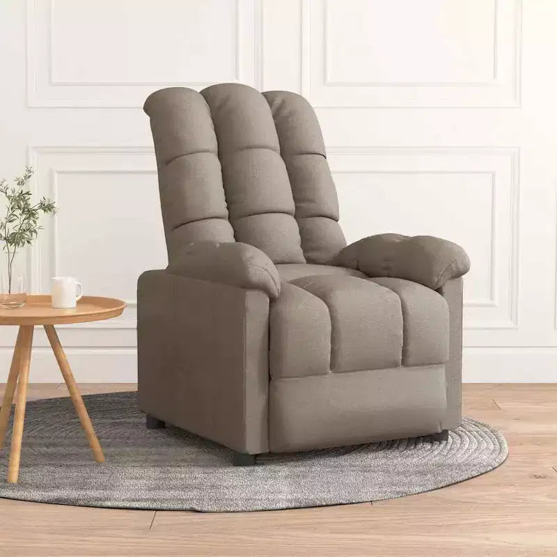 Recliner Chair with Adjustable Backrest and Footrest, Modern Lounge Chair Thick Padded Seat for Living Room & Bedroom
