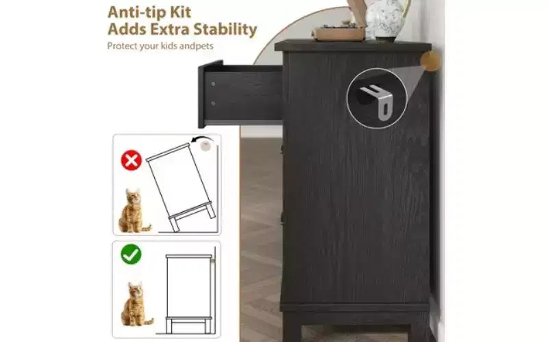7 Dresser for Bedroom, 54 Wide Drawer Dresser with Storage Freestanding, Wooden Closet Storage Chest for Living Room, Bedroom, Entryway