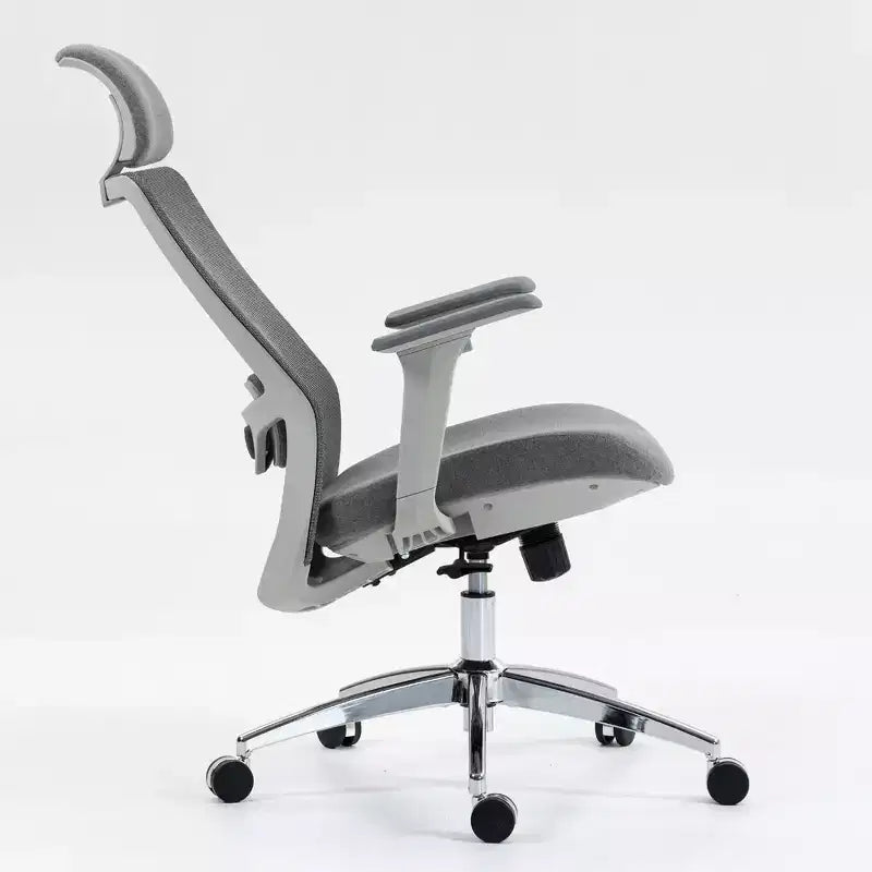 High-Back Mesh Computer Chair with Headrest and Wheels, Desk Chair for Office, Study, Reading Room