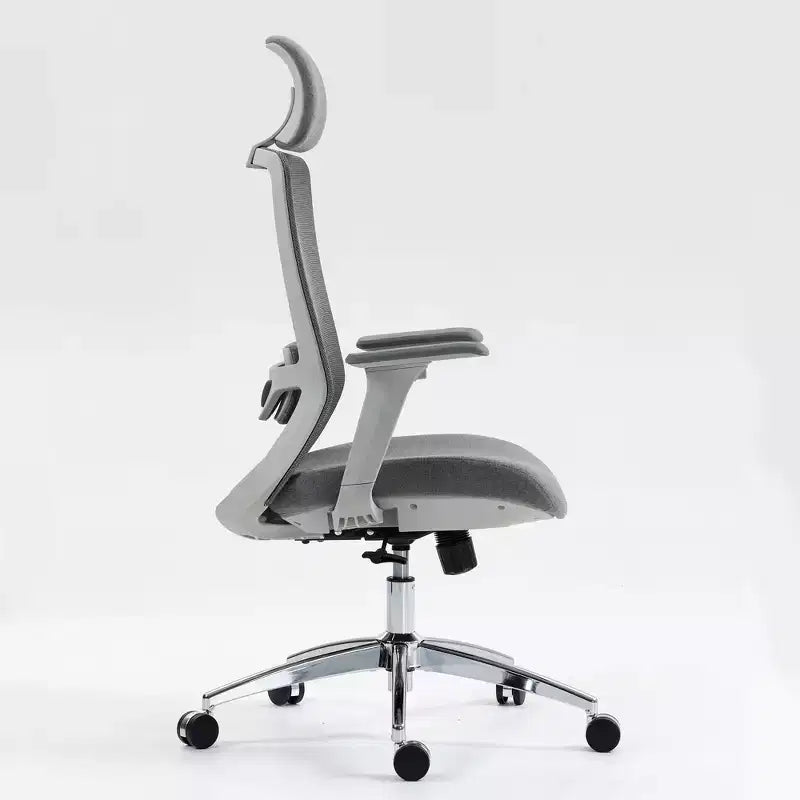 High-Back Mesh Computer Chair with Headrest and Wheels, Desk Chair for Office, Study, Reading Room