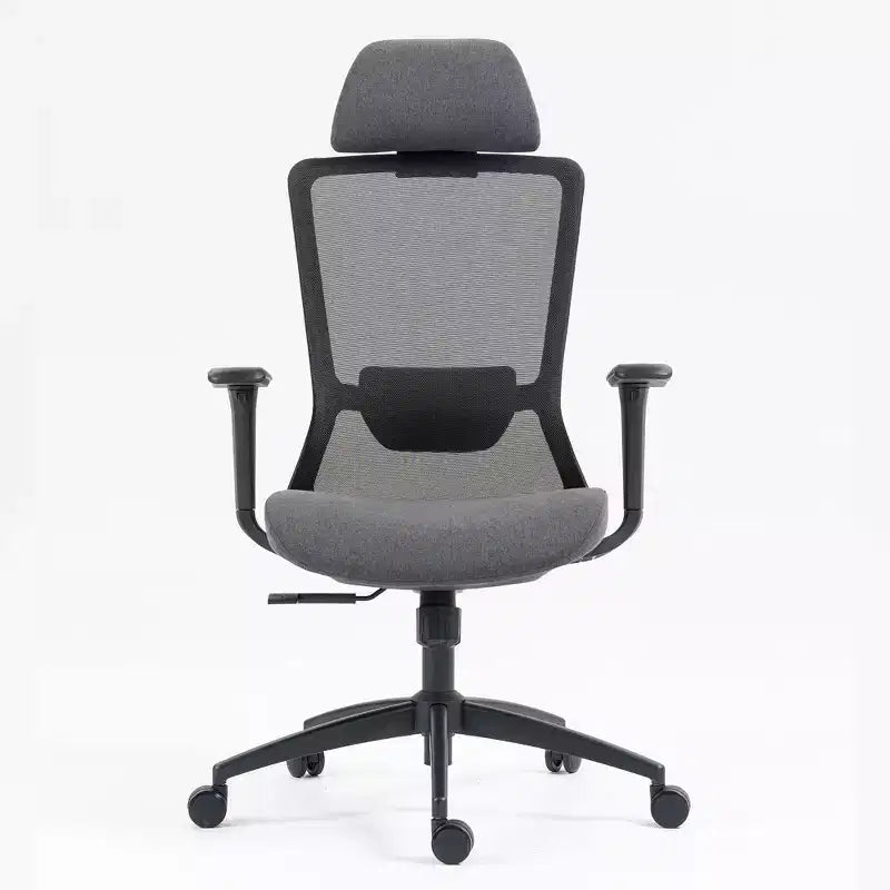 High-Back Mesh Computer Chair with Headrest and Wheels, Desk Chair for Office, Study, Reading Room