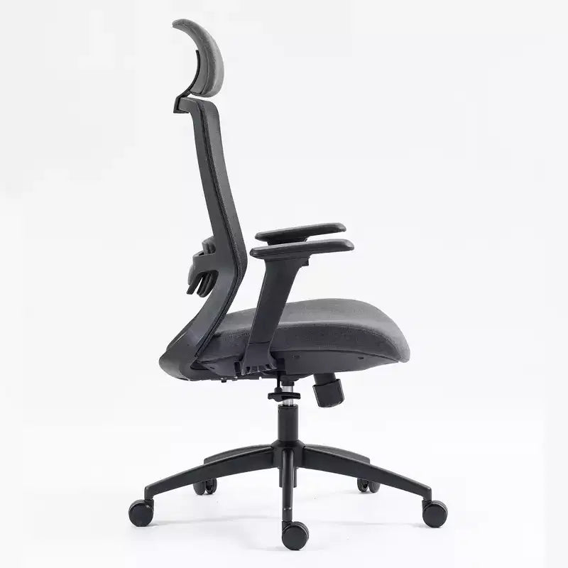 High-Back Mesh Computer Chair with Headrest and Wheels, Desk Chair for Office, Study, Reading Room