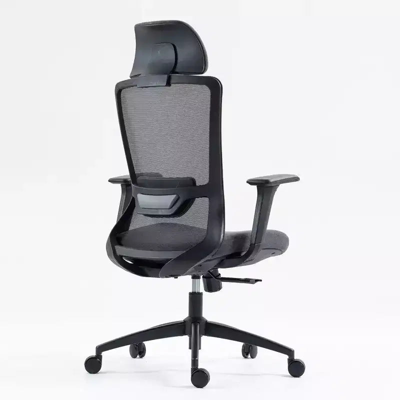 High-Back Mesh Computer Chair with Headrest and Wheels, Desk Chair for Office, Study, Reading Room