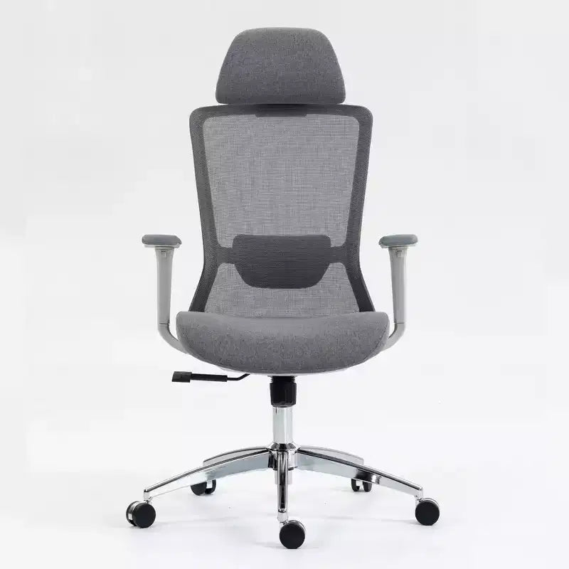 High-Back Mesh Computer Chair with Headrest and Wheels, Desk Chair for Office, Study, Reading Room