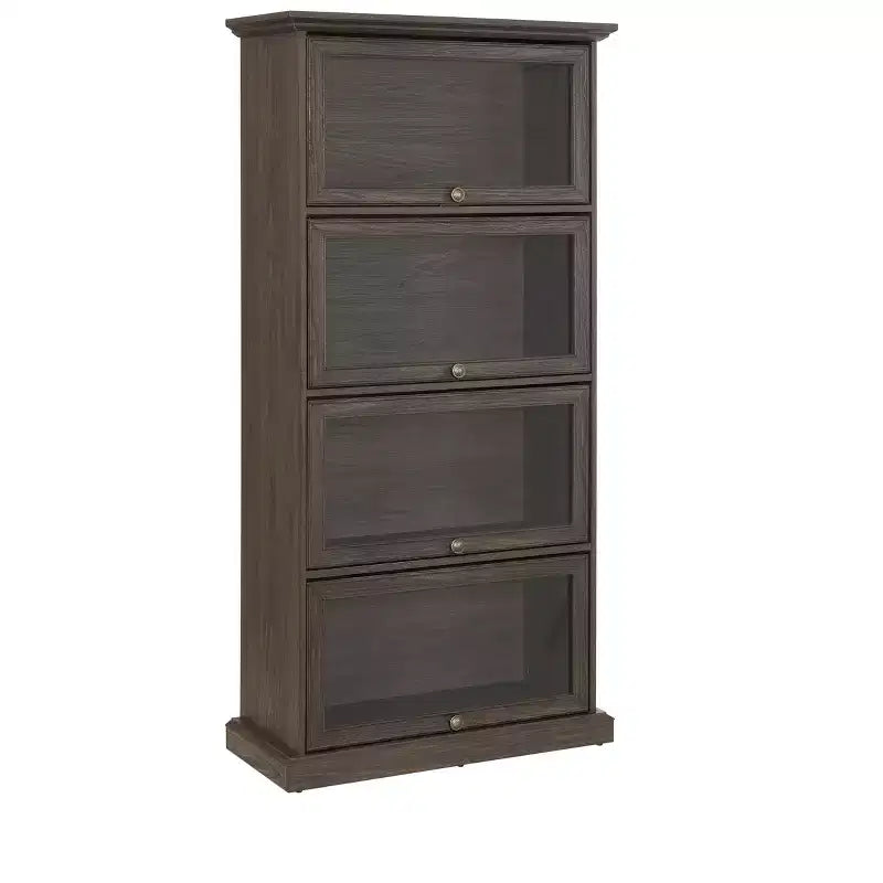 Tall Bookshelf with 4 Shelves, Storage Organizer for Books and CDs, Living Room, Hallway, Office