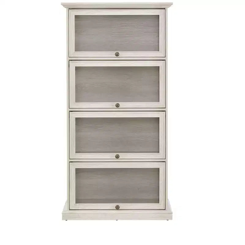 Tall Bookshelf with 4 Shelves, Storage Organizer for Books and CDs, Living Room, Hallway, Office
