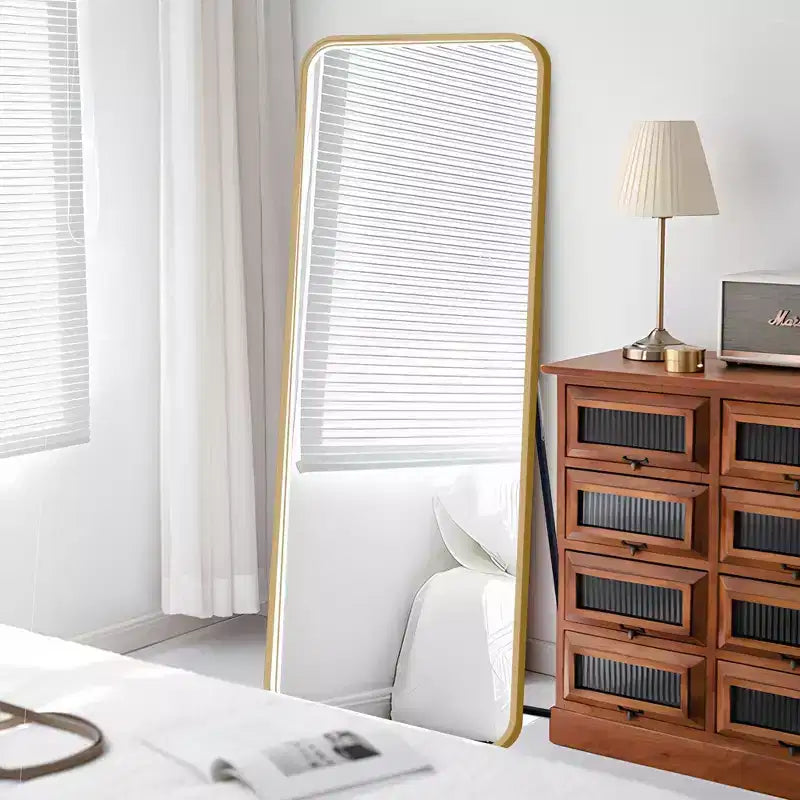 64x17in Modern Full Body Standing Mirror with Hanging Hole, Wall Mirror for Dressing Room, Living Room