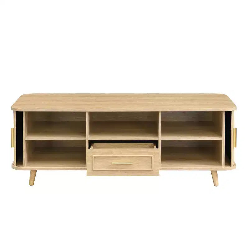 Nova Multi-Storage Coffee Table with Sliding Doors and Drawer