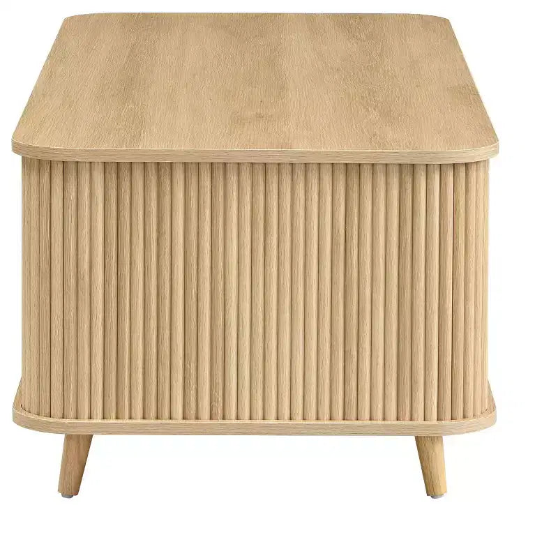 Nova Multi-Storage Coffee Table with Sliding Doors and Drawer