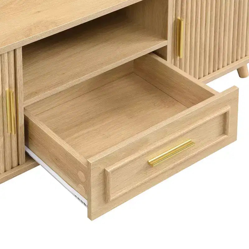 Nova Multi-Storage Coffee Table with Sliding Doors and Drawer